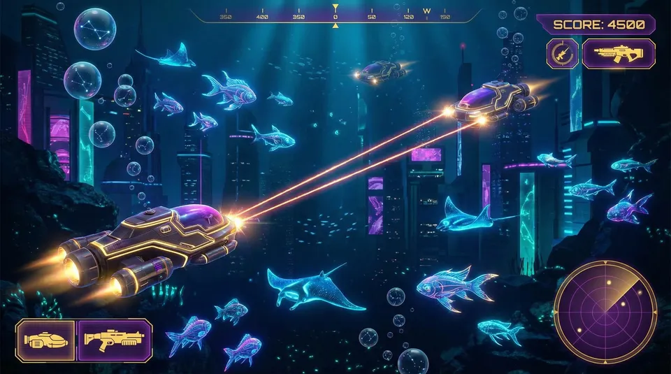 王者棋牌深海激光猎场全景 - 棋牌试玩