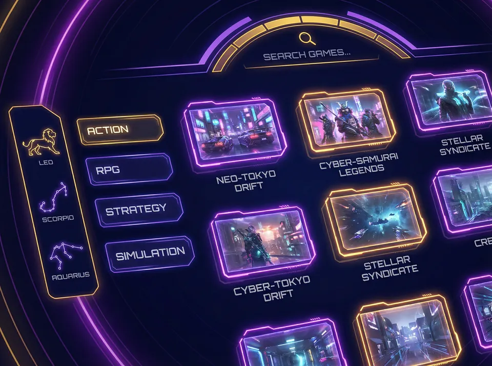 星座大厅游戏分类导航 - 棋牌试玩